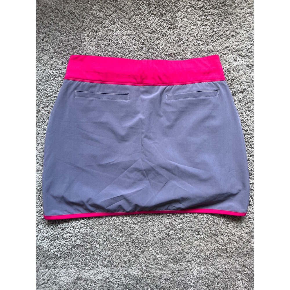 Adidas Golf Skort Womens Small Grey Pink‎ Excellent Active